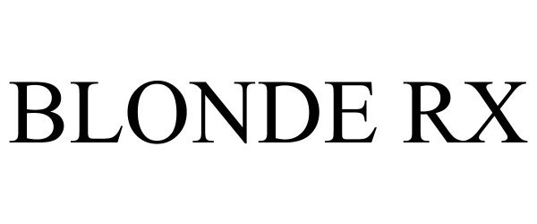 Trademark Logo BLONDE RX