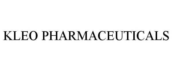 Trademark Logo KLEO PHARMACEUTICALS