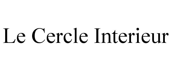  LE CERCLE INTERIEUR