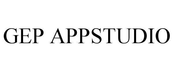 Trademark Logo GEP APPSTUDIO
