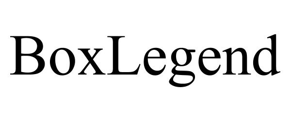 Trademark Logo BOXLEGEND