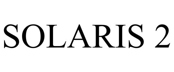 Trademark Logo SOLARIS 2