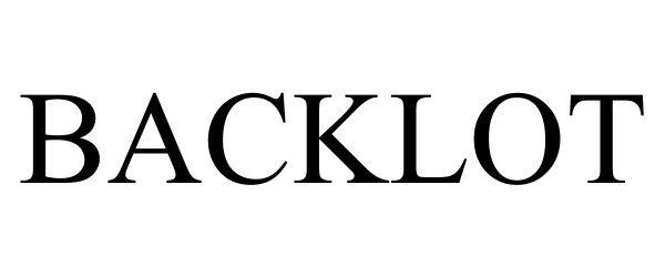 Trademark Logo BACKLOT