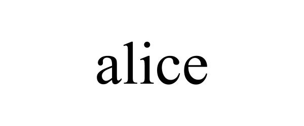 Trademark Logo ALICE