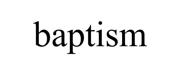 Trademark Logo BAPTISM