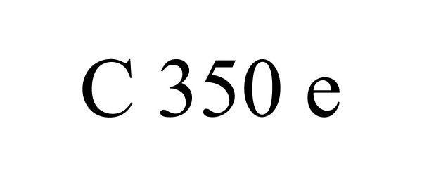 Trademark Logo C 350 E