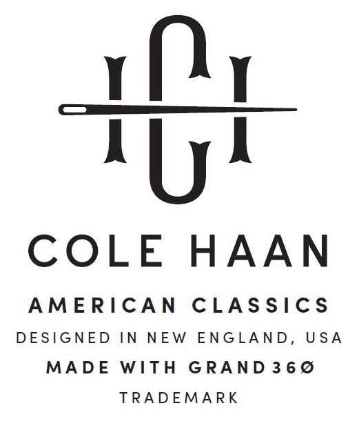  ICI COLE HAAN AMERICAN CLASSICS DESIGNED IN NEW ENGLAND, USA MADE WITH GRAND 36Ø TRADEMARK