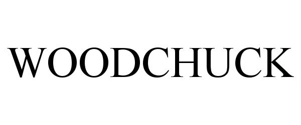 Trademark Logo WOODCHUCK