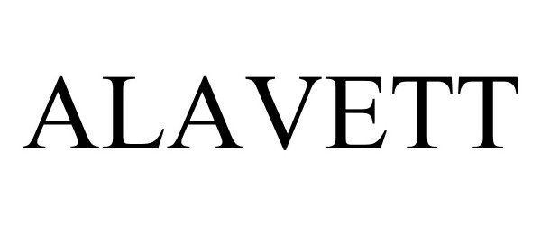 Trademark Logo ALAVETT