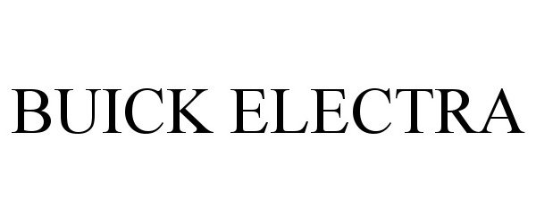 Trademark Logo BUICK ELECTRA
