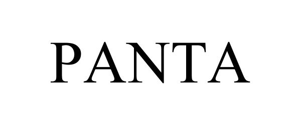 Trademark Logo PANTA