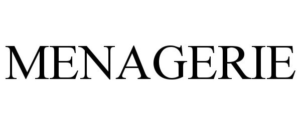 Trademark Logo MENAGERIE