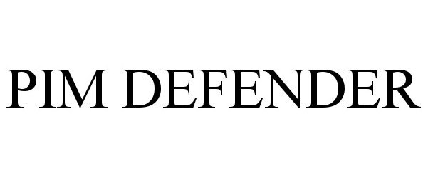 Trademark Logo PIM DEFENDER