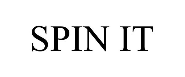 Trademark Logo SPIN IT