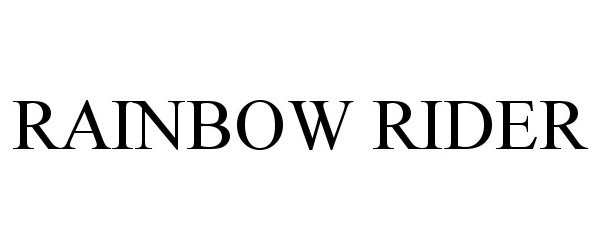 Trademark Logo RAINBOW RIDER