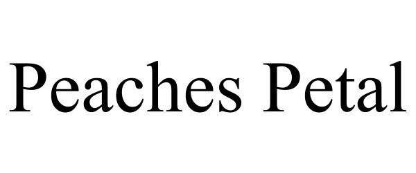 Trademark Logo PEACHES PETAL