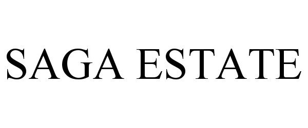 Trademark Logo SAGA ESTATE