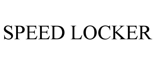 Trademark Logo SPEED LOCKER