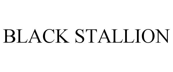 Trademark Logo BLACK STALLION