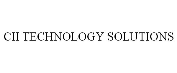  CII TECHNOLOGY SOLUTIONS