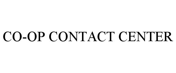 Trademark Logo CO-OP CONTACT CENTER