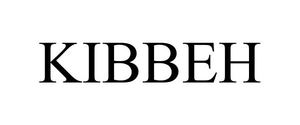 Trademark Logo KIBBEH