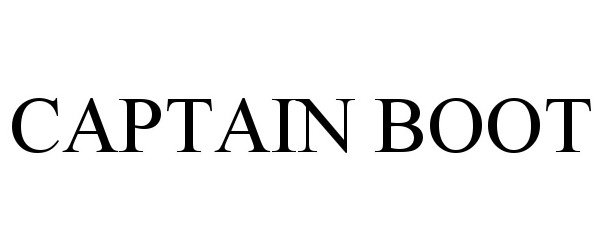 Trademark Logo CAPTAIN BOOT