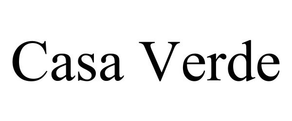 Trademark Logo CASA VERDE