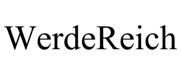Trademark Logo WERDEREICH
