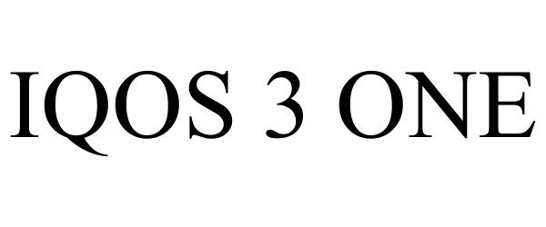 Trademark Logo IQOS 3 ONE