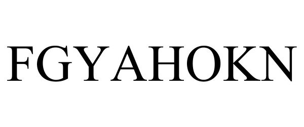 Trademark Logo FGYAHOKN