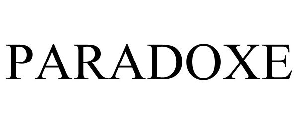 Trademark Logo PARADOXE