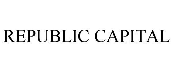 Trademark Logo REPUBLIC CAPITAL