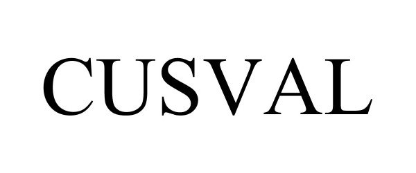 Trademark Logo CUSVAL
