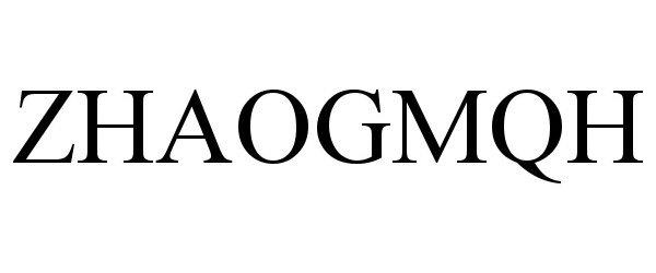 Trademark Logo ZHAOGMQH