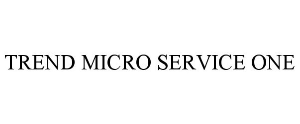  TREND MICRO SERVICE ONE