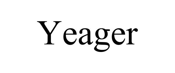 Trademark Logo YEAGER