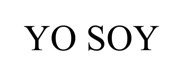 Trademark Logo YO SOY