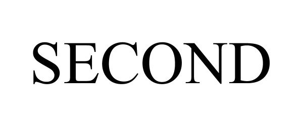 Trademark Logo SECOND