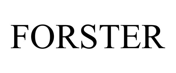 Trademark Logo FORSTER