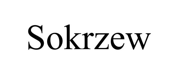 Trademark Logo SOKRZEW