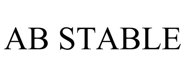 Trademark Logo AB STABLE