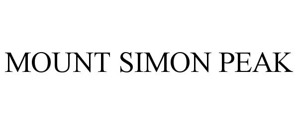 Trademark Logo MOUNT SIMON PEAK