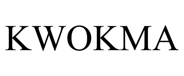 Trademark Logo KWOKMA