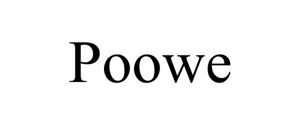 Trademark Logo POOWE