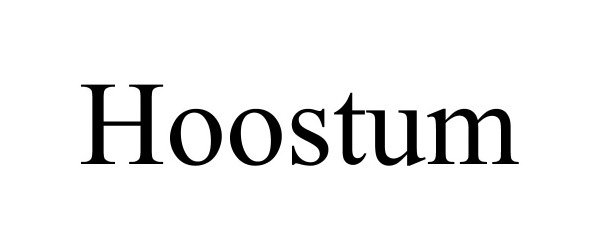 Trademark Logo HOOSTUM