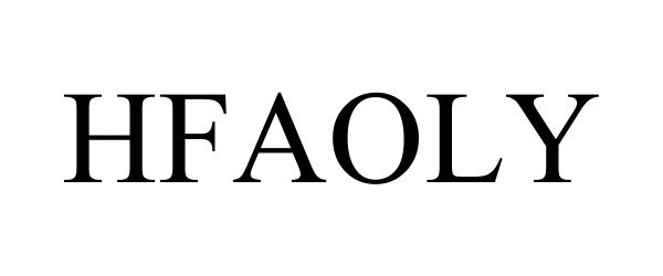 Trademark Logo HFAOLY