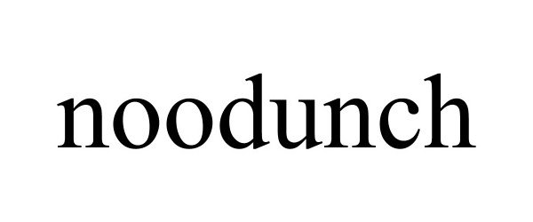 Trademark Logo NOODUNCH