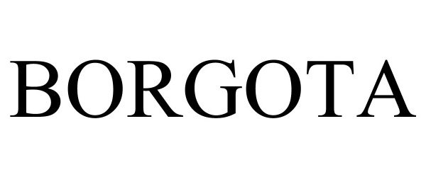 Trademark Logo BORGOTA