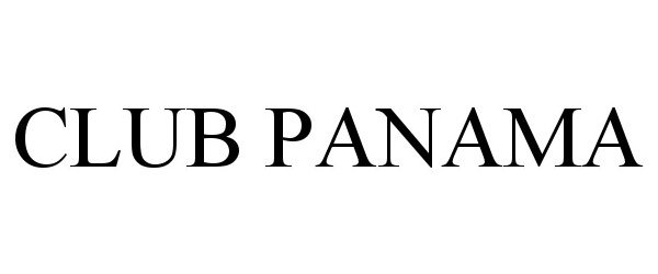 Trademark Logo CLUB PANAMA